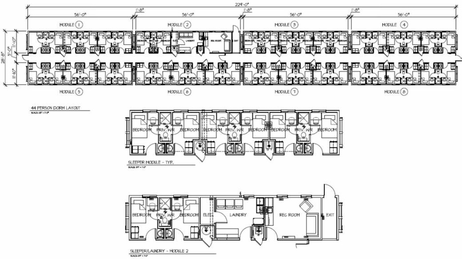 30 Bed Skidded Executive Dorm