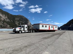 used modulars Canada unit being transported